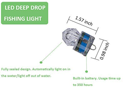 Enenfeifei LED light flashing underwater for night fishing visibility