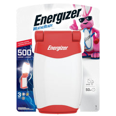 Energizer All-Weather Lantern folded compactly for easy storage and quick lighting.