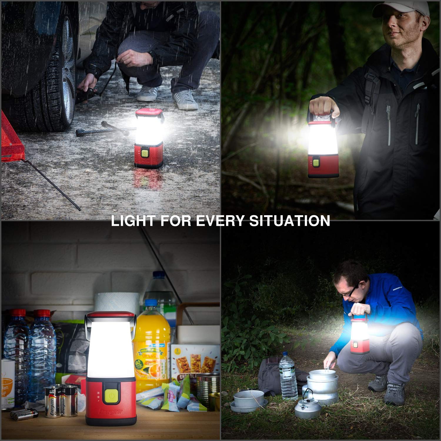 Energizer 360 Pro lantern glow button for easy mode switching