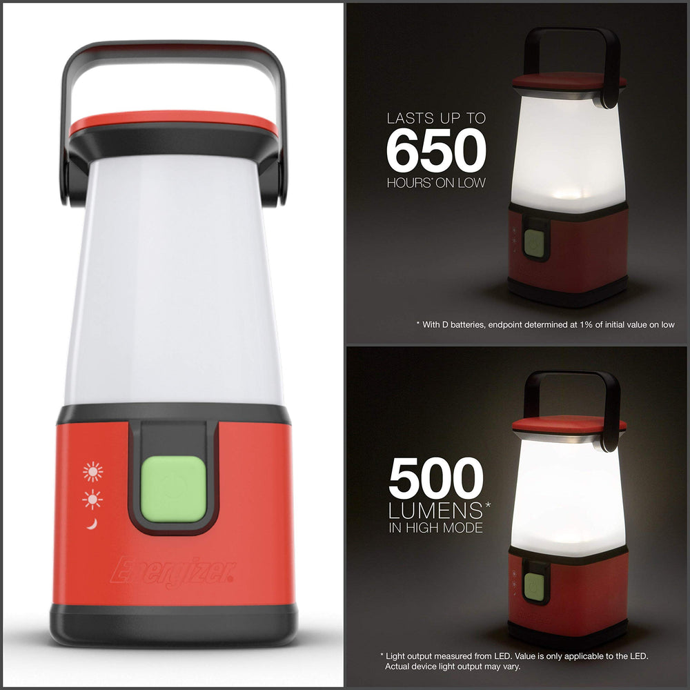 Energizer 360 Pro lantern highlighting water resistance for all-weather use