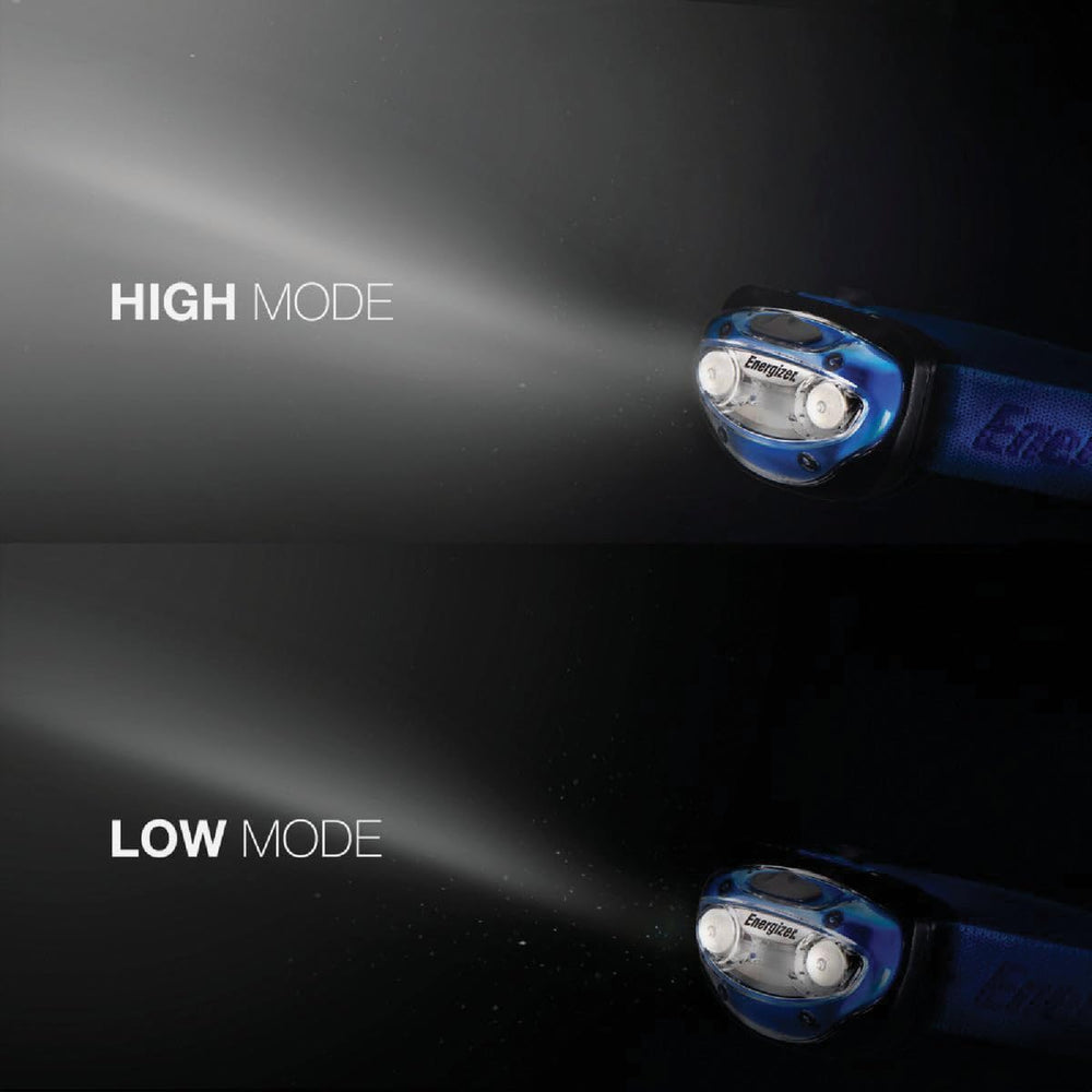 Energizer Vision Headlamp beam distance up to 35 meters for clear night visibility.