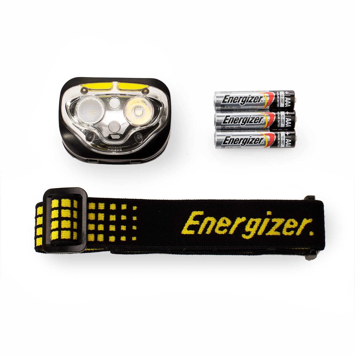 Energizer Vision headlamp with durable, shatterproof lens for rugged use