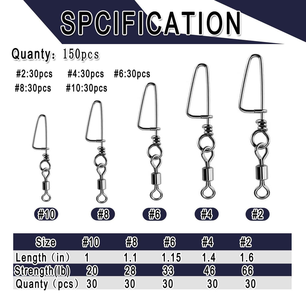 Snap lock and solid ring for quick lure changes