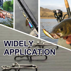 EnerHike duo lock snap 4# close-up on fishing line