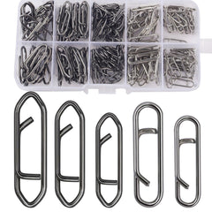 ENERHIKE 200pcs Fishing Power Clips box with assorted sizes