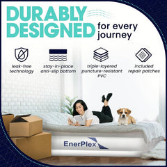 EnerPlex Twin Air Mattress portable carry bag highlights easy storage and travel convenience.