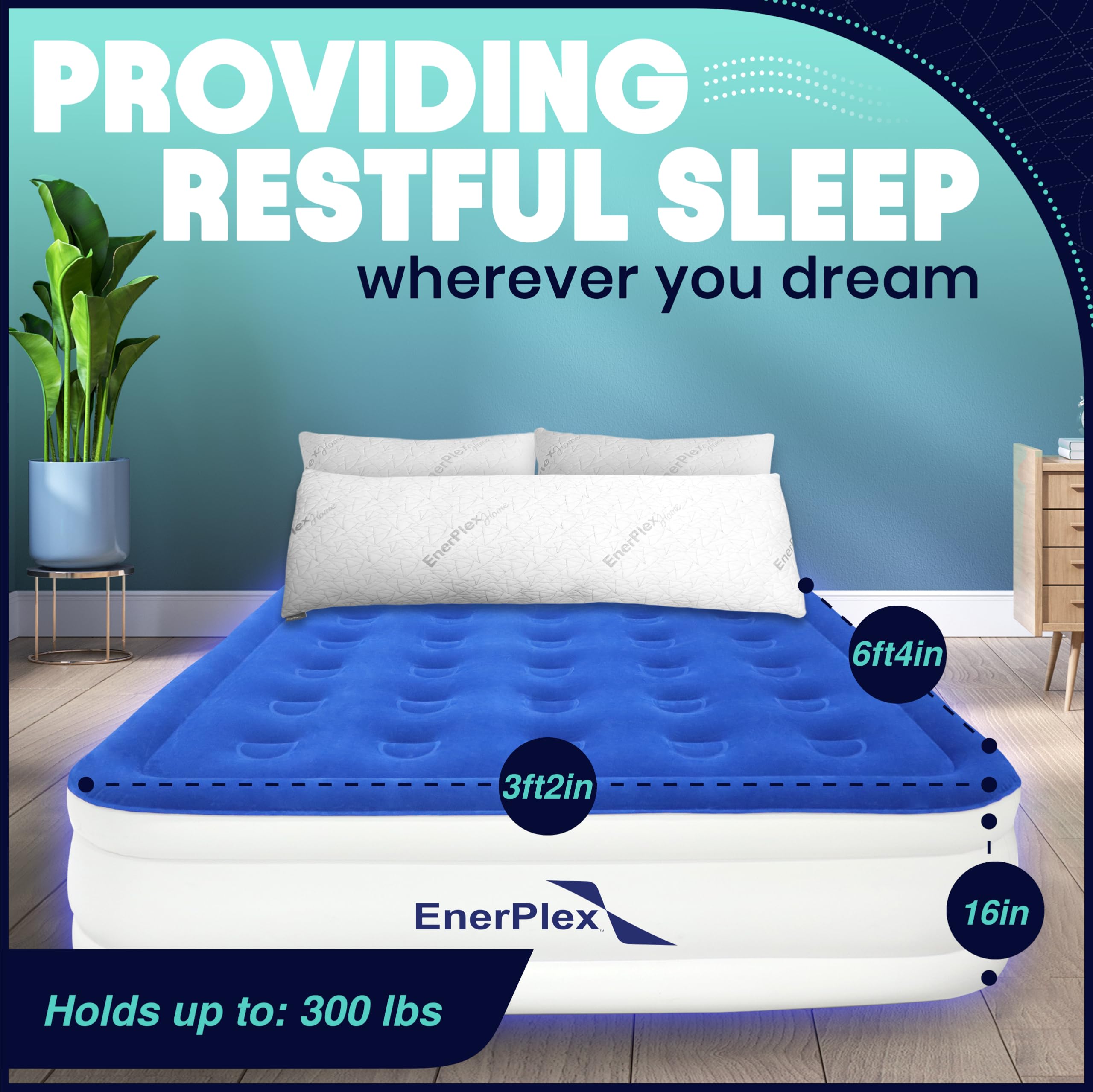 EnerPlex mattress uses puncture-resistant PVC for indoor or outdoor use