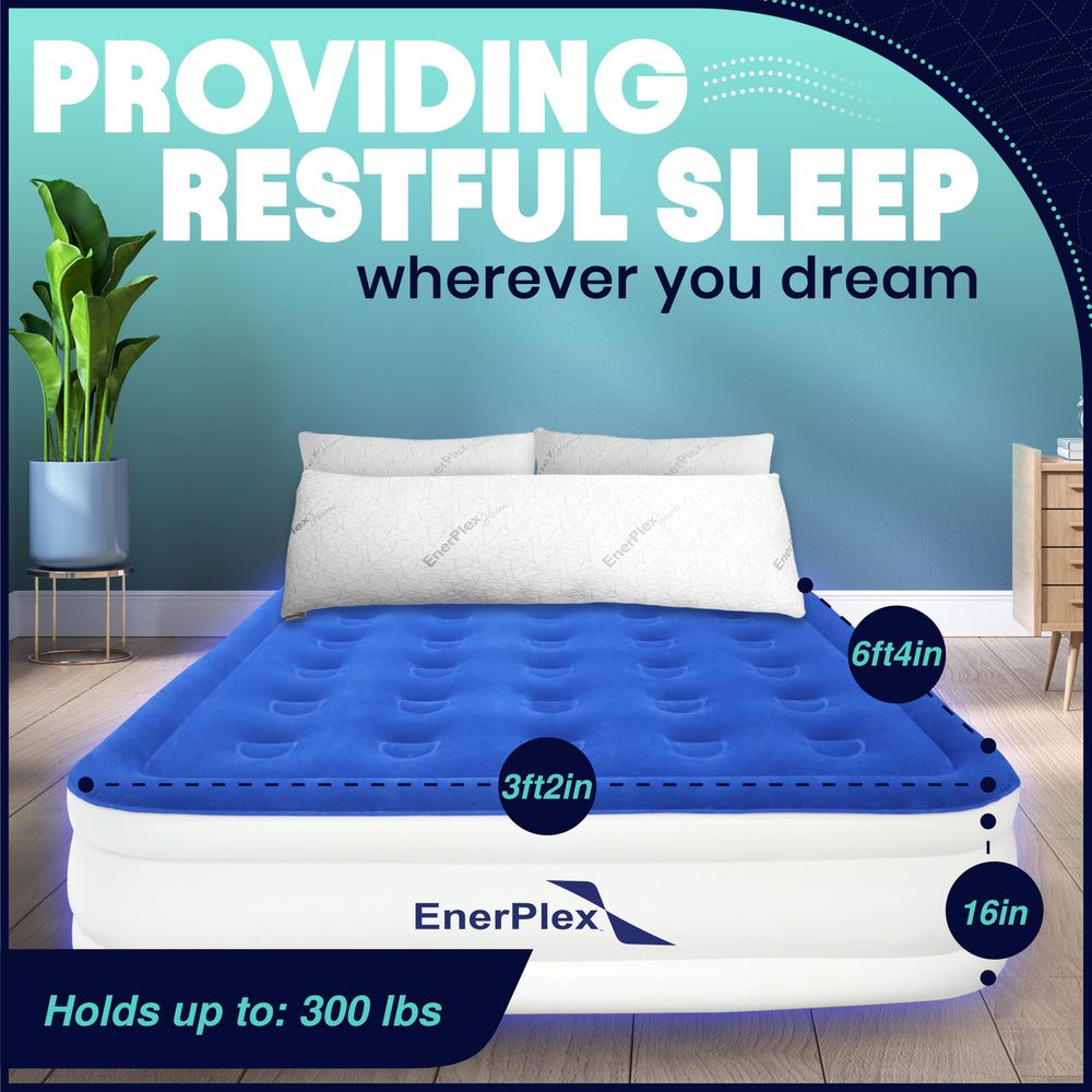 EnerPlex mattress uses puncture-resistant PVC for indoor or outdoor use