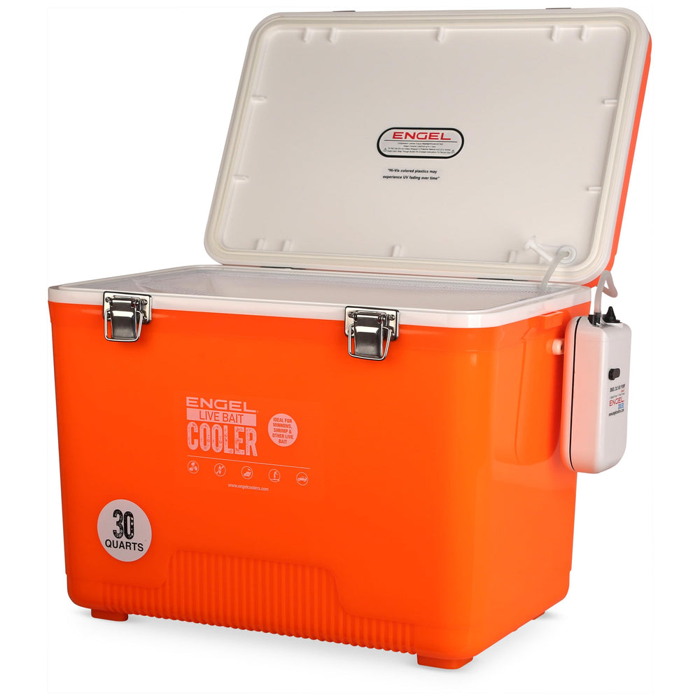 Hard-shell Engel cooler with stainless latches tackles harsh conditions.