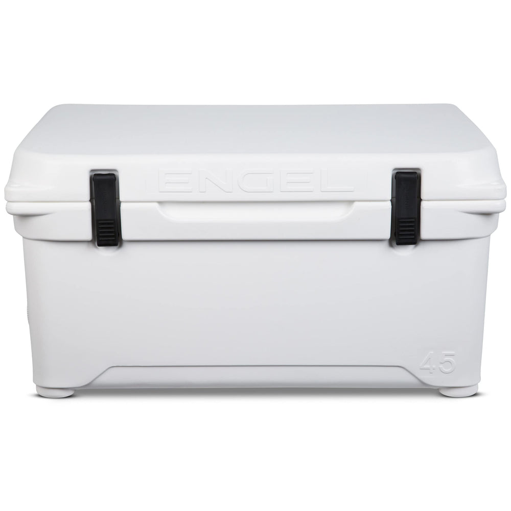 Engel 45 Cooler demonstrates long-lasting ice retention for camping and fishing.
