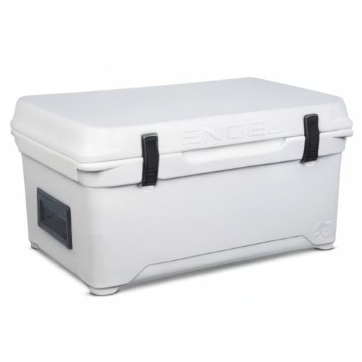 Engel 45 Cooler portable design enables easy transport and seating.