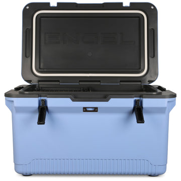ENGEL 60 qt ultra-light cooler insulation foam preserves ice longer on adventures.