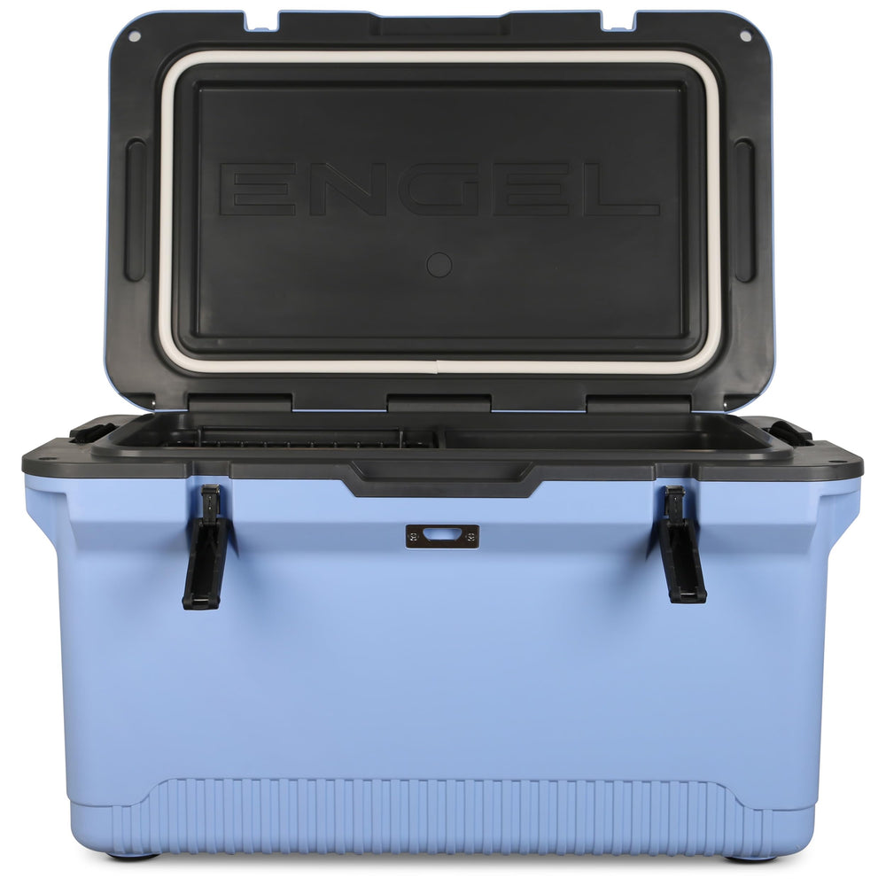 ENGEL 60 qt ultra-light cooler insulation foam preserves ice longer on adventures.