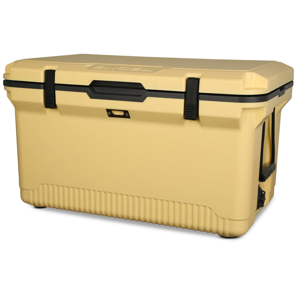 ENGEL 60qt ultra-light cooler lid-open showcases easy access for gatherings