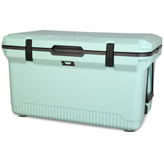 ENGEL 60qt cooler open lid shows ample ice capacity and easy access