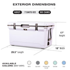 ENGEL cooler with removable wire basket enables easy cleanup after picnics.