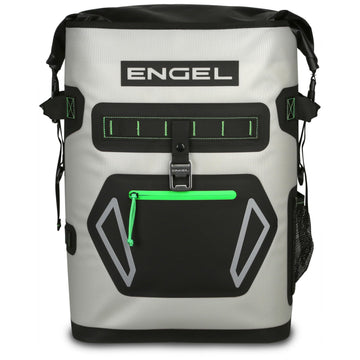 Engel BP25-LG roll-top open for quick access to drinks and snacks