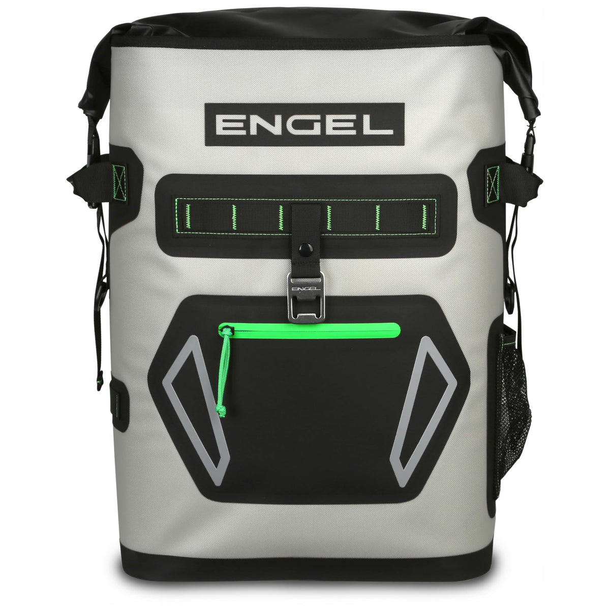 Engel BP25-LG roll-top open for quick access to drinks and snacks