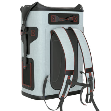 Engel BP25-Orange foam-padded back enhances comfort on long days.