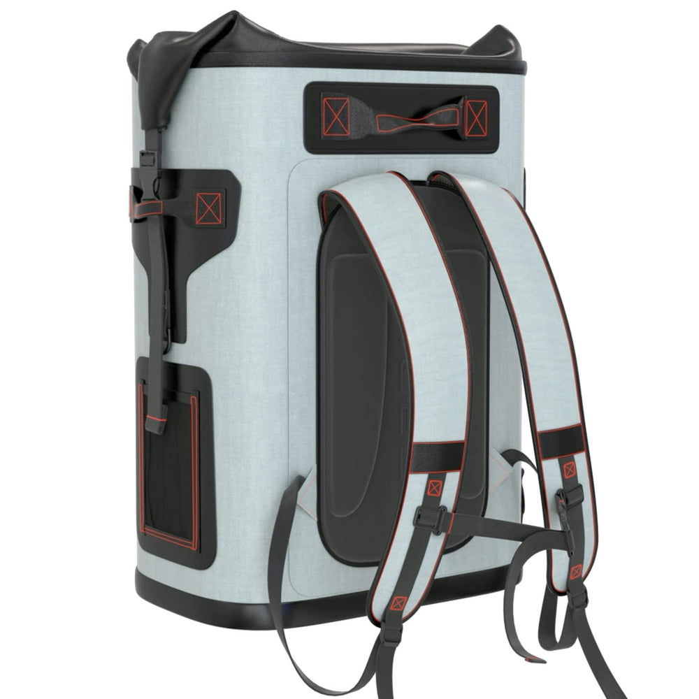 Engel BP25-Orange foam-padded back enhances comfort on long days.