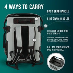 Engel BP25-Orange side pockets expand on-the-go storage.