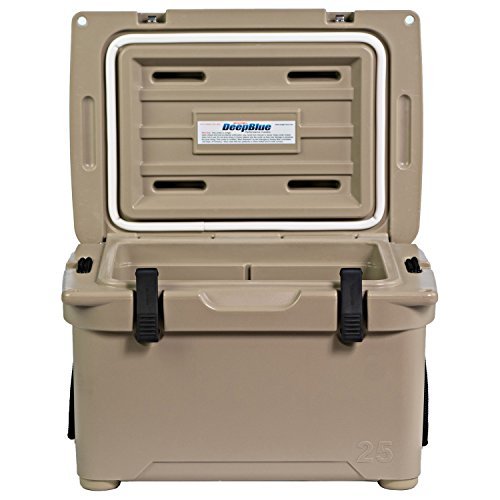 ENGEL ENG25 cooler with carry handles—easy transport on fishing trips