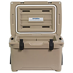 ENGEL ENG25 cooler with carry handles—easy transport on fishing trips