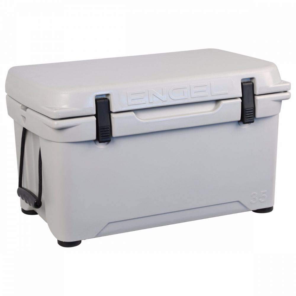 Engel ENG25 lid seal close-up highlighting airtight insulation for longer ice retention.