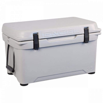 Engel ENG25 lid seal close-up highlighting airtight insulation for longer ice retention.