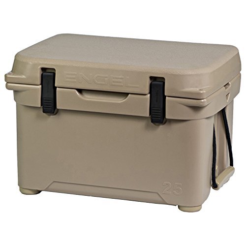 ENGEL ENG25 cooler outdoors with hiking gear—versatile performance for camping
