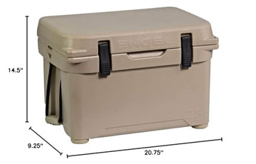 ENGEL ENG25 cooler as portable seat—ergonomic design for on-the-go use