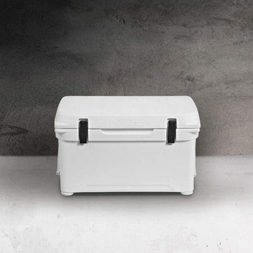 ENGEL ENG35 cooler side handles enable easy transport on camping trips.