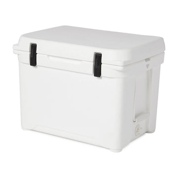 Engel ENG50 cooler with ice retention for camping trips.