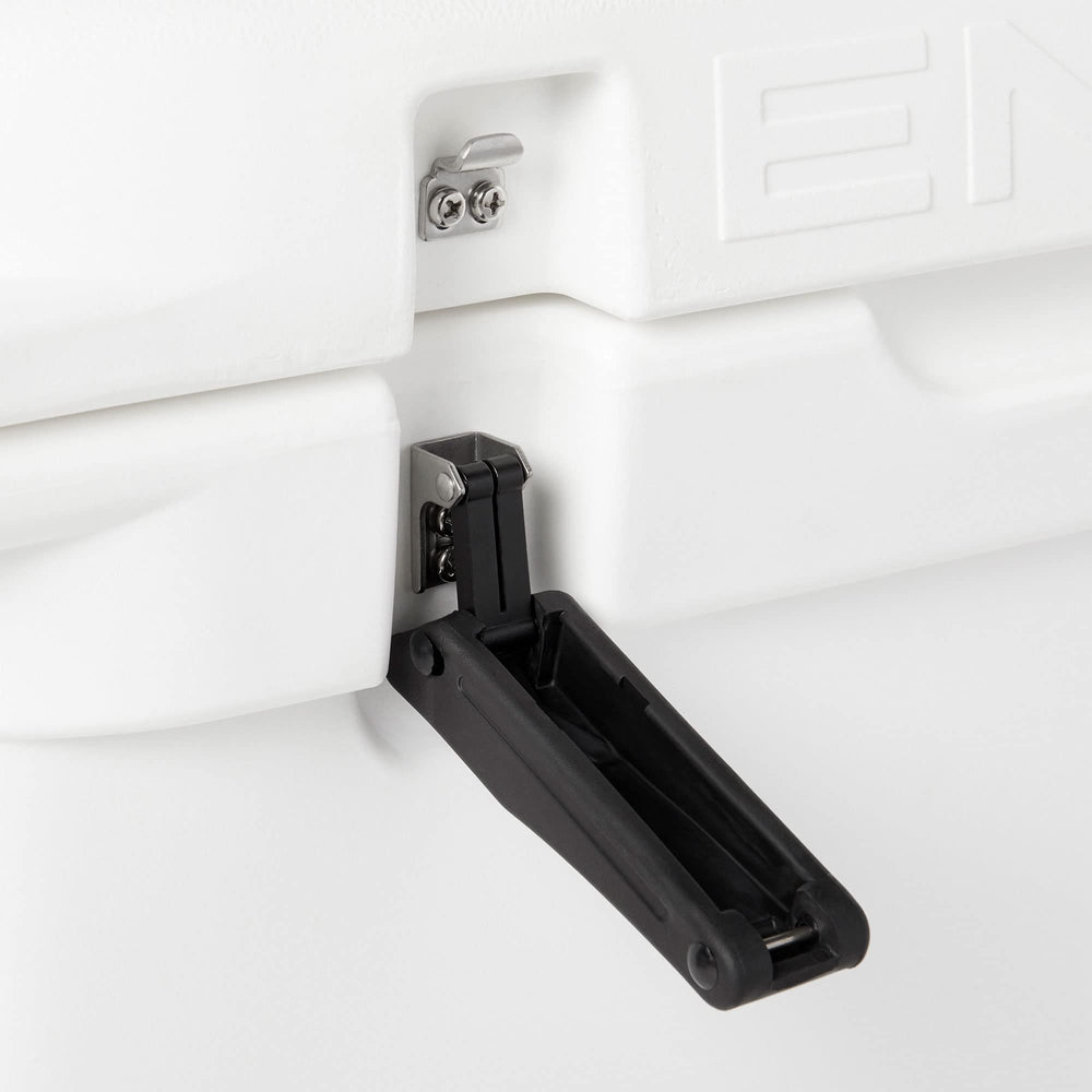Engel ENG50 cooler with portable seat feature for on-site convenience.