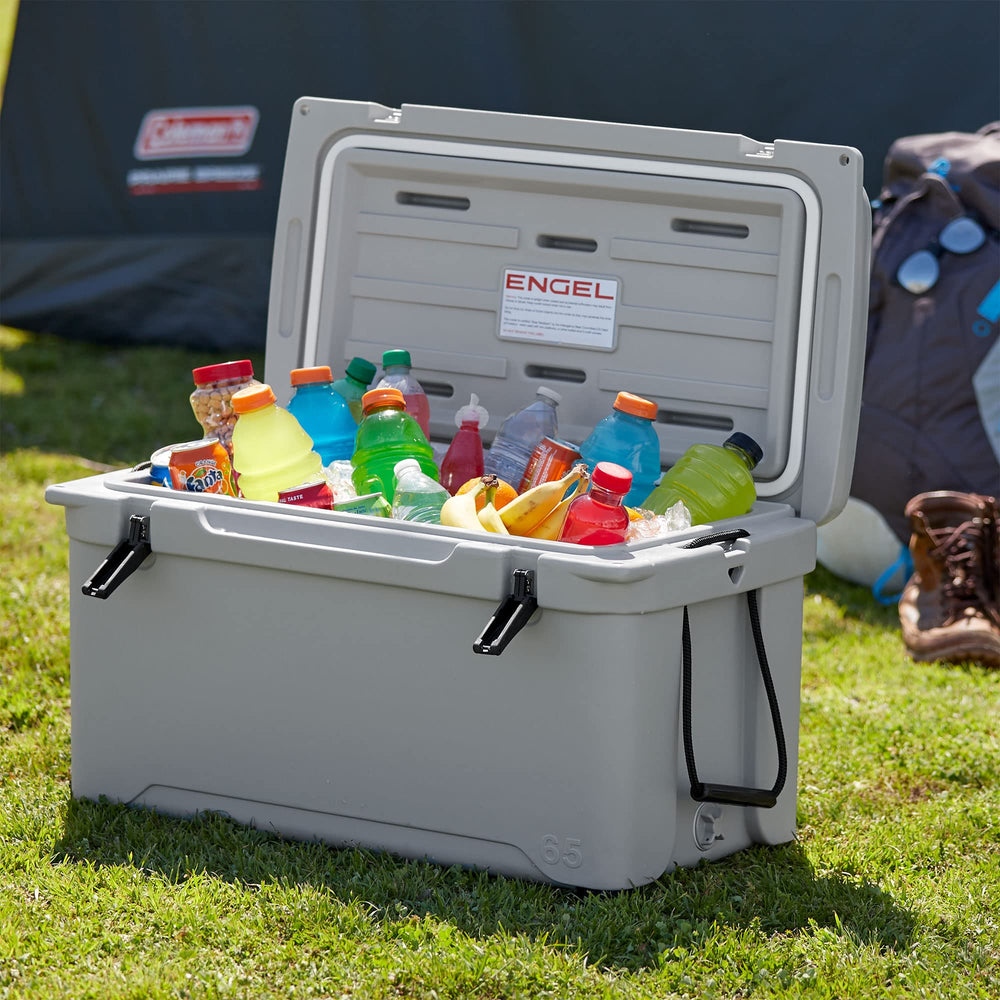 ENGEL ENG65 on a boat for reliable camping cooling