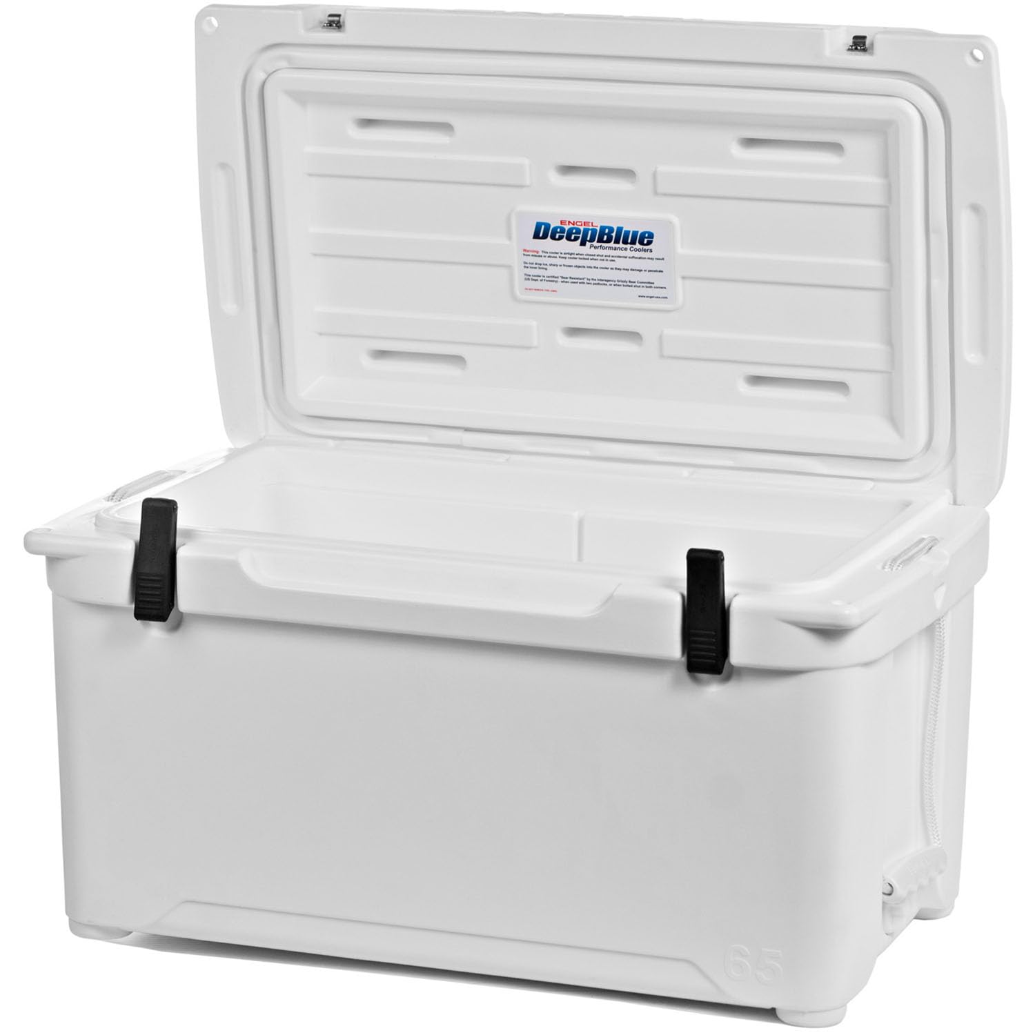 Engel ENG65 cooler showing ice retention for long camping trips