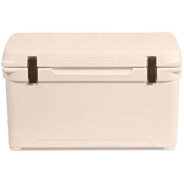 Engel ENG65 cooler packed with ice, illustrating long ice retention for multi-day trips