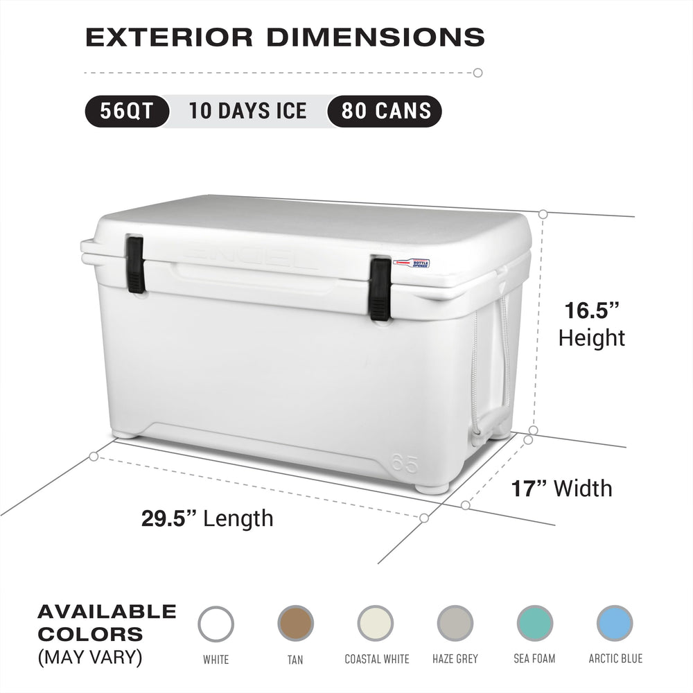 Engel ENG65 tall slim profile fits tight spaces in a vehicle