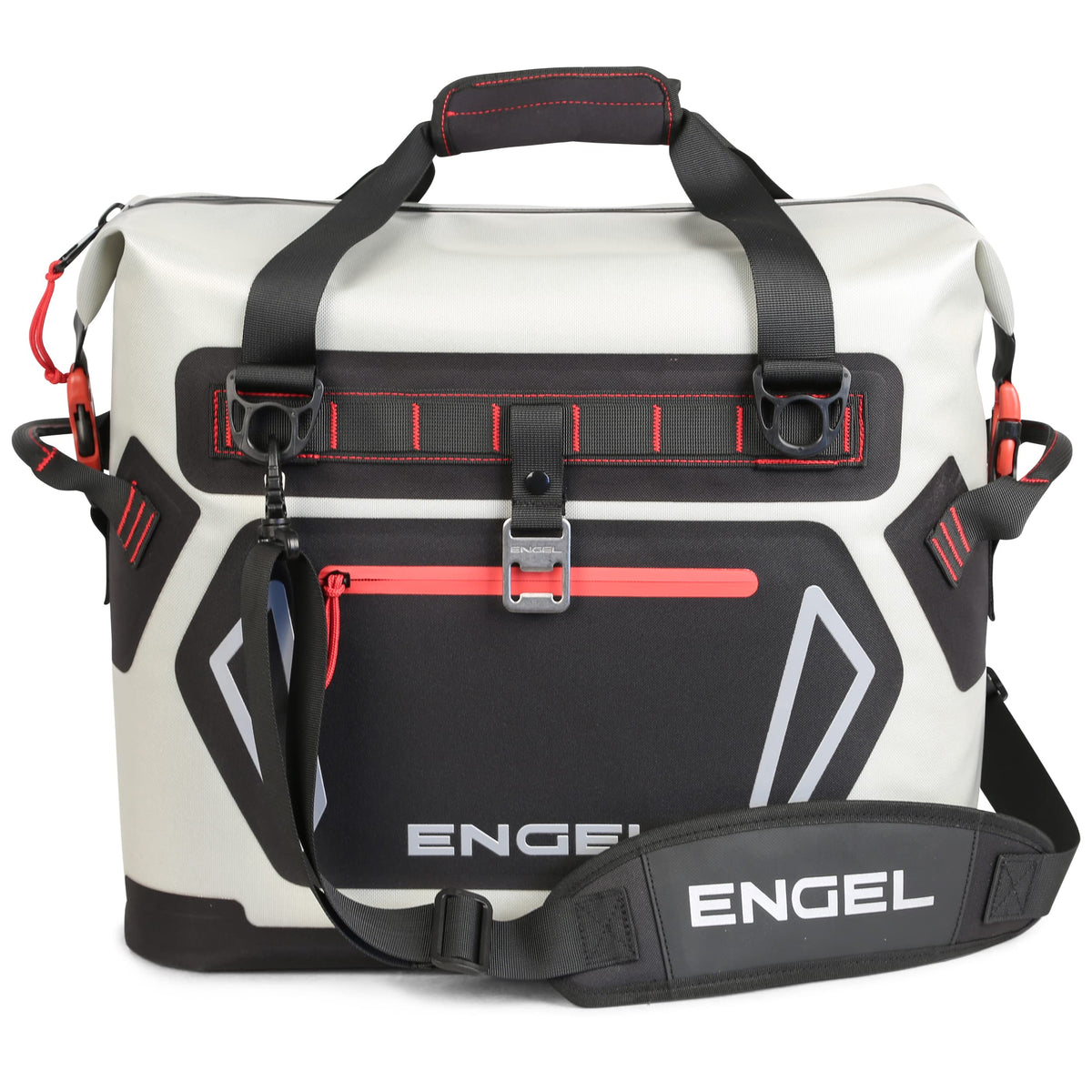 Engel HD20 tote cooler with rugged TPU material for rugged camping use.