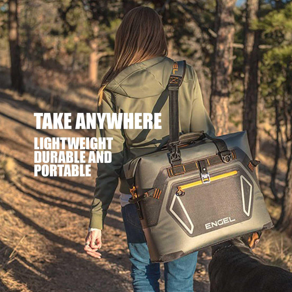 Engel HD20 ultra-portable and lightweight with an ergonomic strap for on-the-go days.
