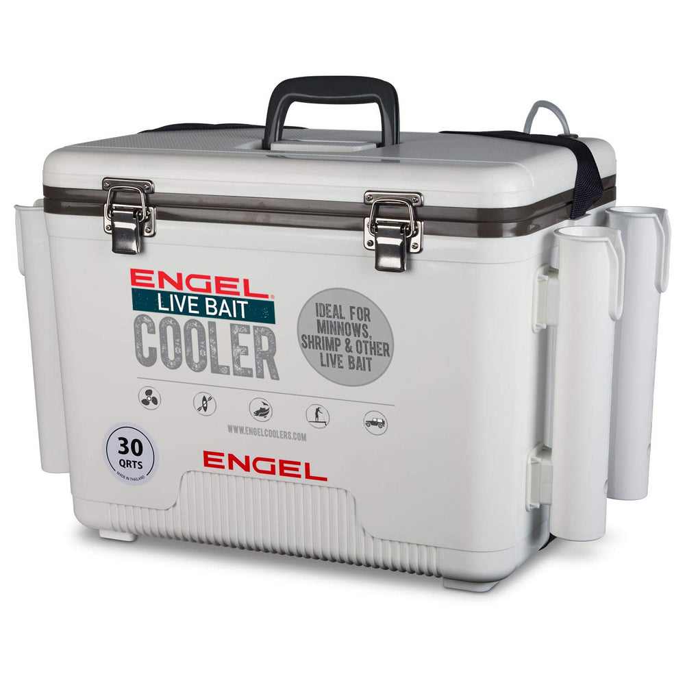 Engel pullout net for live bait enabling quick access and cleaner handling