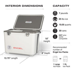 ENGEL UC19 insulation-cross-section reveals high-grade foam for long cold retention.