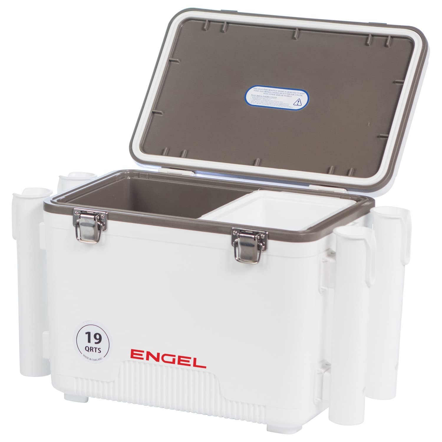 ENGEL UC19 insulation keeping contents cold for long trips and job sites.