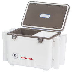 ENGEL UC19 insulation keeping contents cold for long trips and job sites.