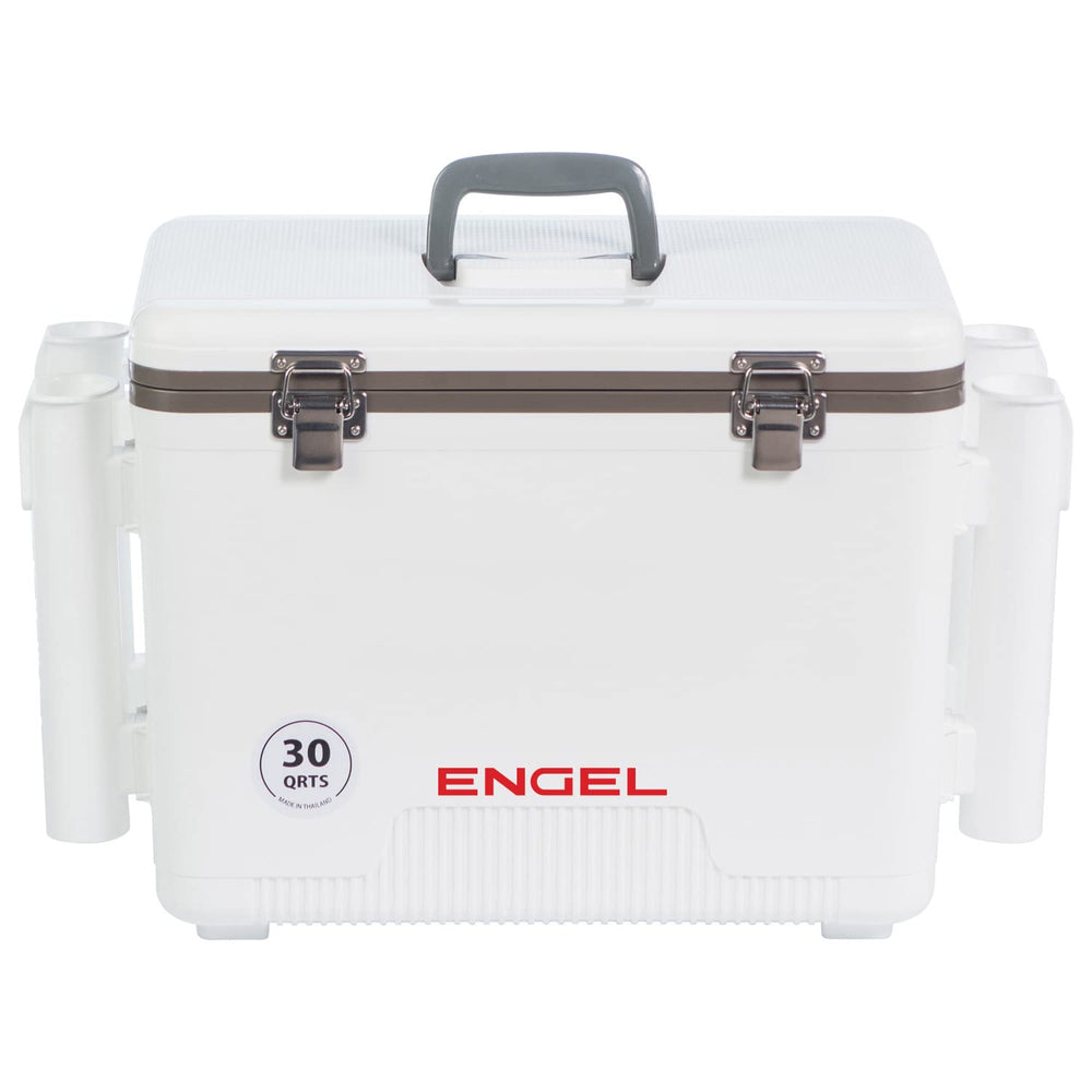 ENGEL UC30 30qt drybox exterior in white for durable outdoor use
