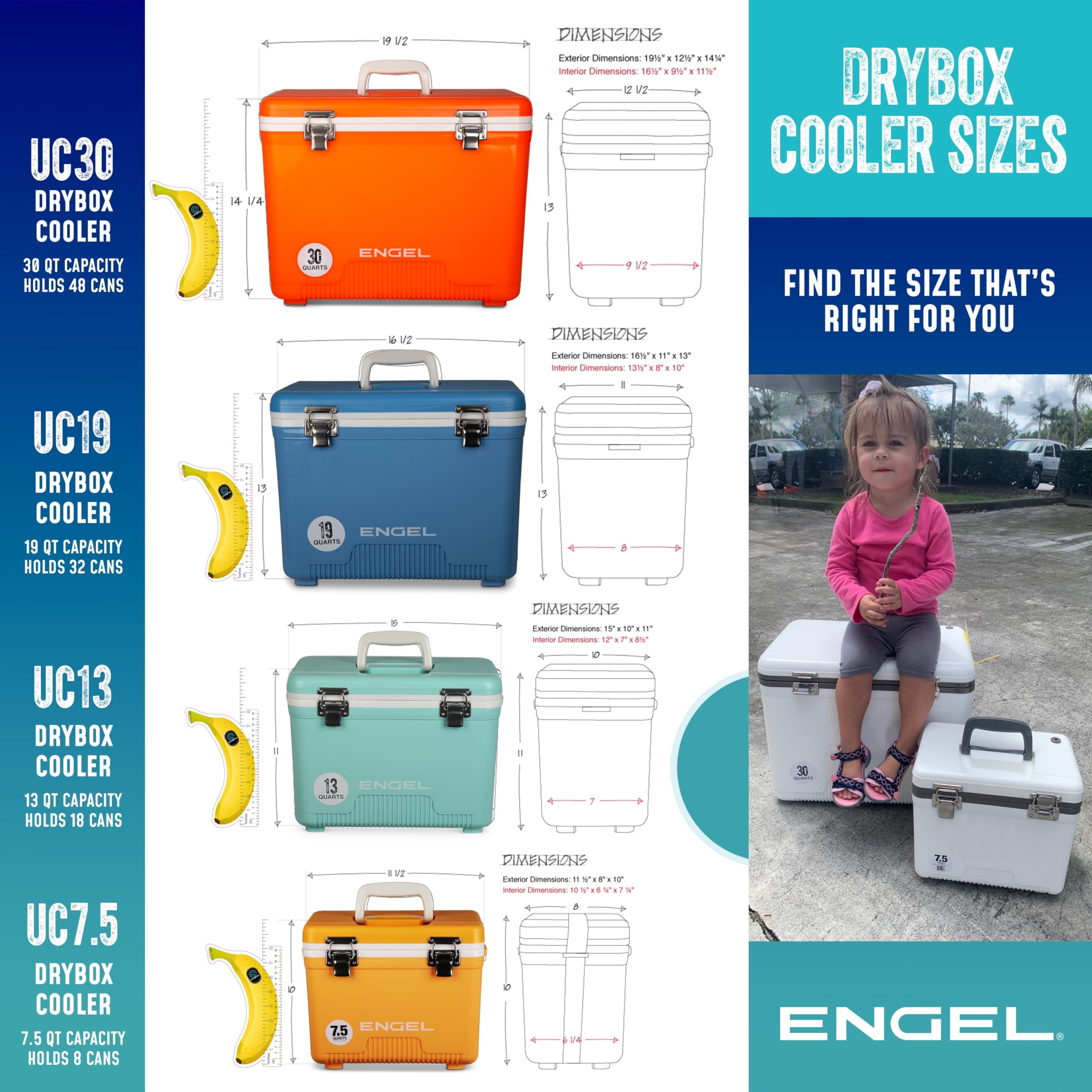 Engel UC30 air-tight gasket seal ensures no leaks