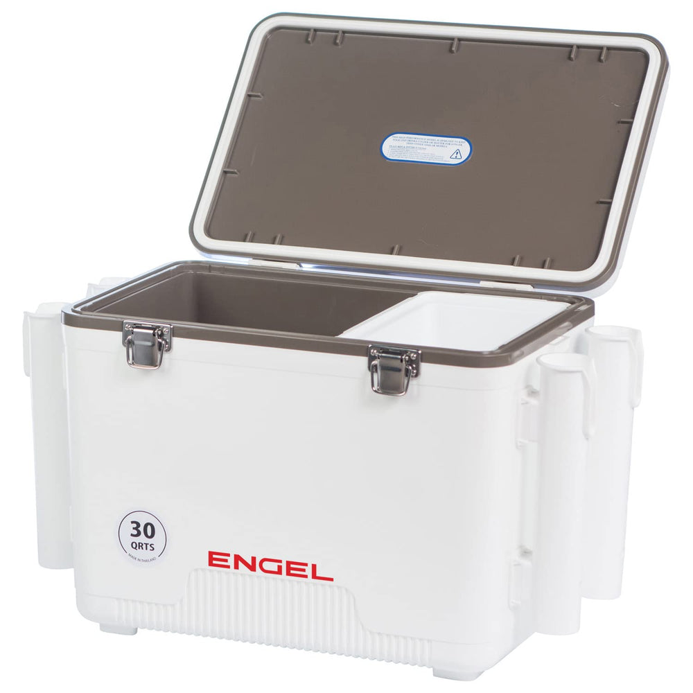 ENGEL UC30 built-in rod holders for convenient fishing access