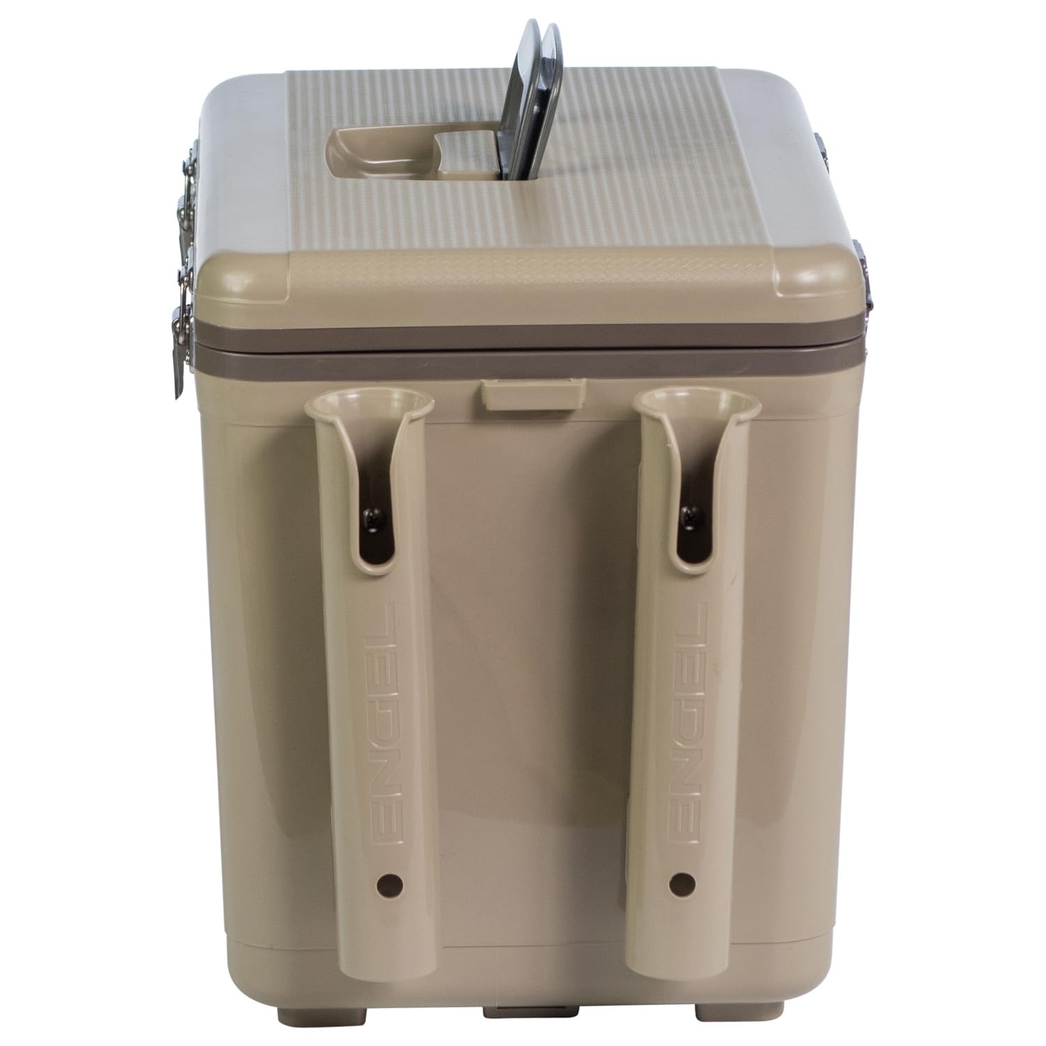 Engel UC30 built-in rod holders keep gear organized during fishing trips