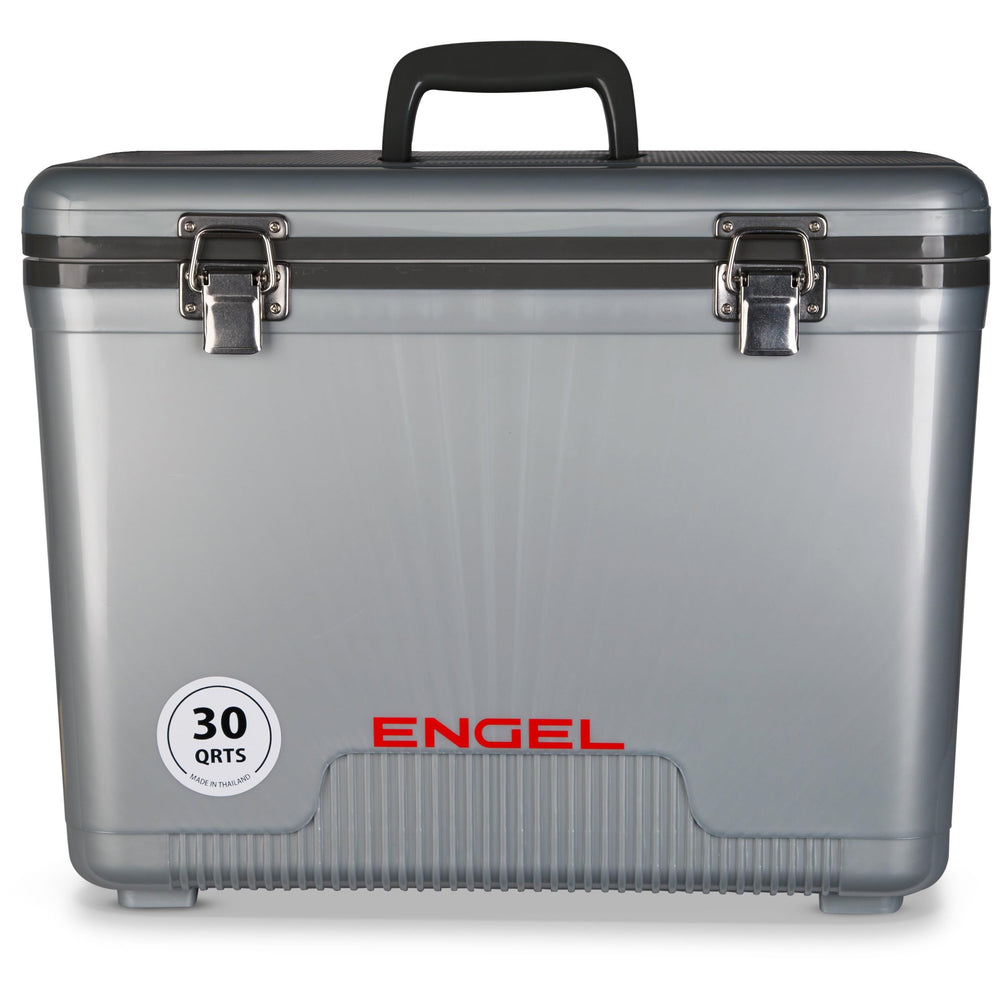 Engel UC30 showing leak-proof lid and hinge for reliable access on rugged trips.