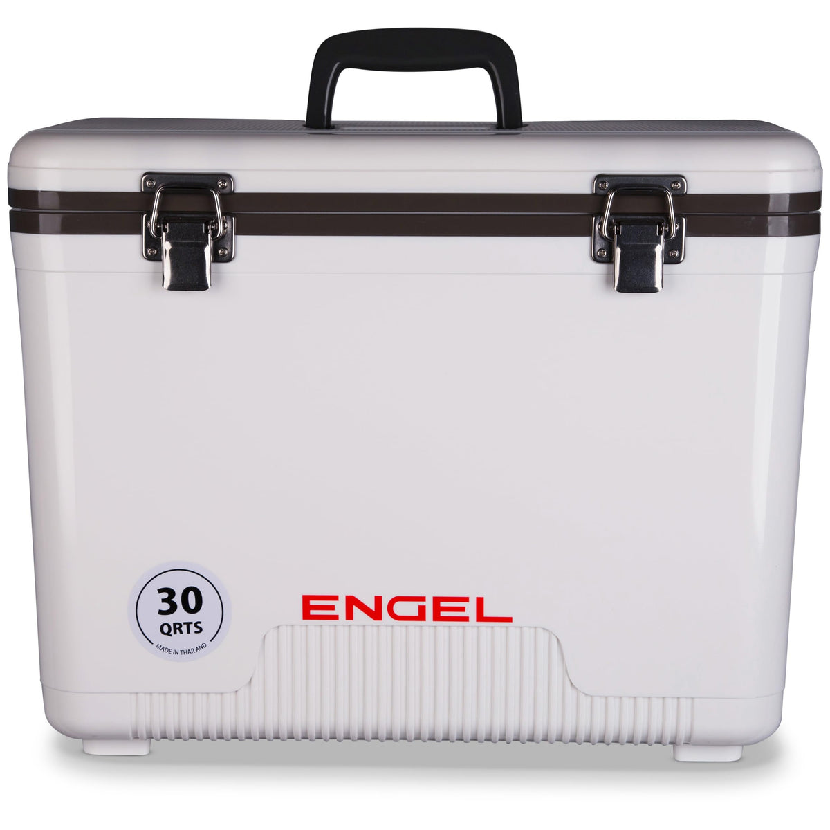 Engel UC30 leakproof lid showing airtight seal for dust-free dry storage